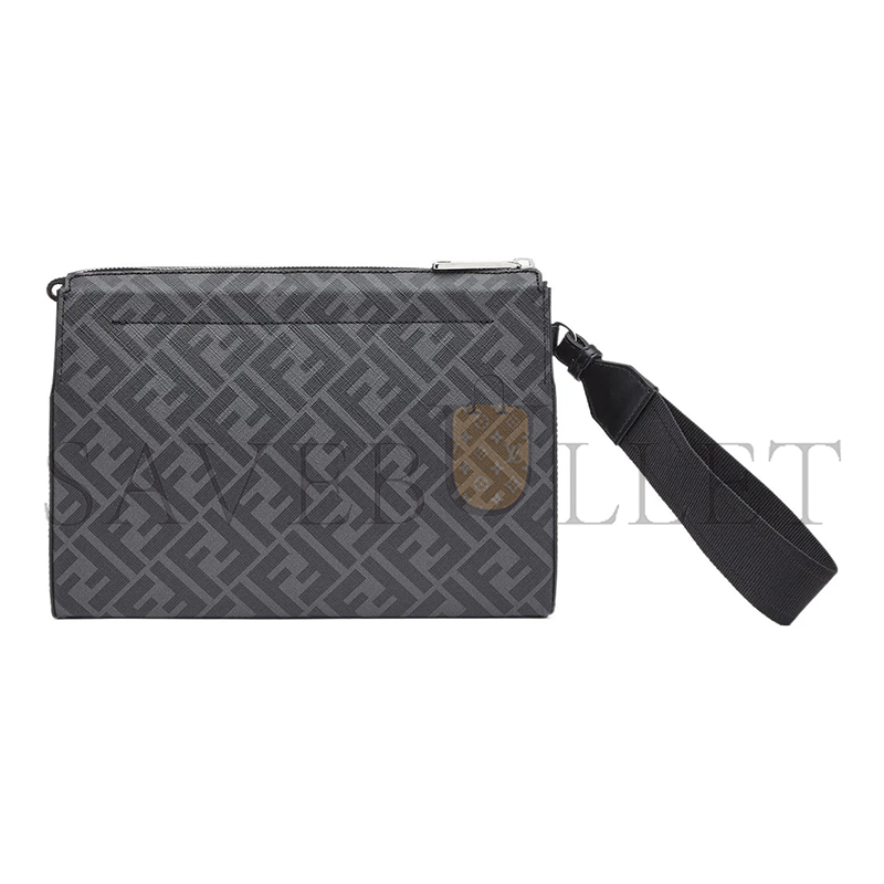 FENDI LOGO-PRINT CLUTCH BAG 7VA564AJJ4F0GXN (26.5*19*5cm)